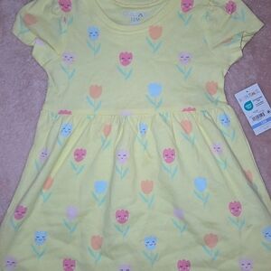Garanimals Yellow Dress with Floral Print